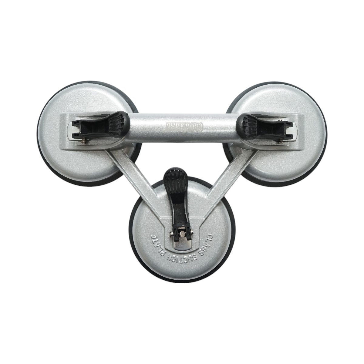 Dispozitiv de ridicat cu 3 ventuze din aluminiu 118mm, sarcina max. 120-150 Kg Crownman